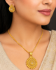 Aarunya Teardrop Heritage Gold Necklace Set