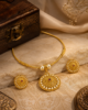 Chandrika Pearl Halo Gold Necklace Set