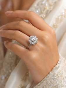 Elysian Crystal Blossom Ring