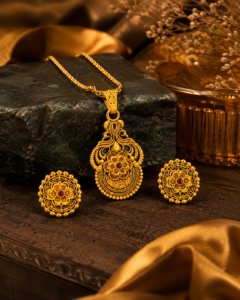 Meher Gul Antique Gold Heritage Necklace Set