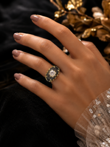 Noir Maharani Cocktail Ring
