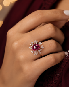 Ravisha Ruby Garden Ring