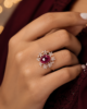 Ravisha Ruby Garden Ring